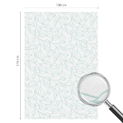 Samoljepljiva folija za staklo vitraj Nježno lišće