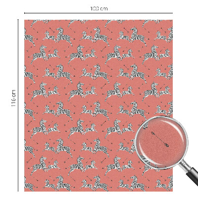 Samoljepljiva folija za staklo vitraj Motiv zebre