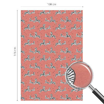 Samoljepljiva folija za staklo vitraj Motiv zebre