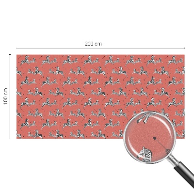 Samoljepljiva folija za staklo vitraj Motiv zebre