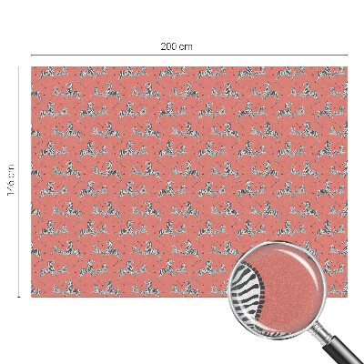 Samoljepljiva folija za staklo vitraj Motiv zebre