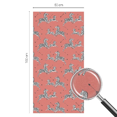 Samoljepljiva folija za staklo vitraj Motiv zebre