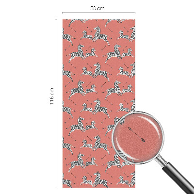 Samoljepljiva folija za staklo vitraj Motiv zebre