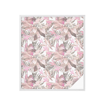 Dekorativna folija za staklo Pastelno cvijeće