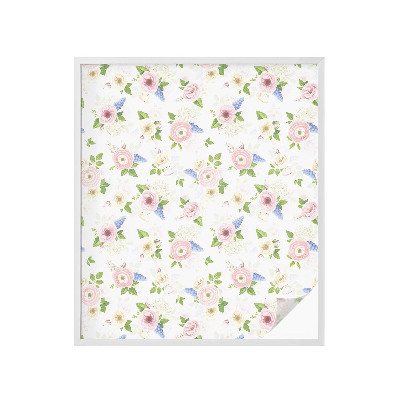 Mliječna folija za staklo vitraj Cvjetni uzorak