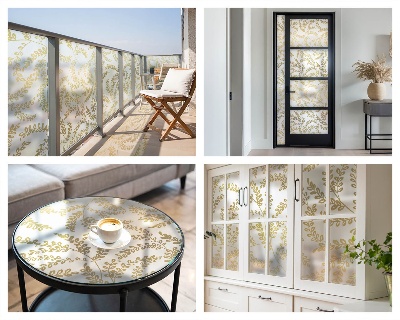 Folija za prozore zaštita od pogleda Biljni uzorak