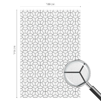 Mliječna folija za staklo vitraj Geometrijske kocke