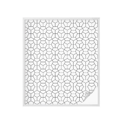 Mliječna folija za staklo vitraj Geometrijske kocke