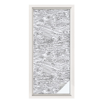 Mliječna folija za staklo vitraj Drvene linije