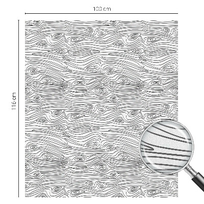 Mliječna folija za staklo vitraj Drvene linije