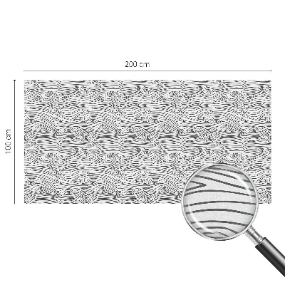 Mliječna folija za staklo vitraj Drvene linije