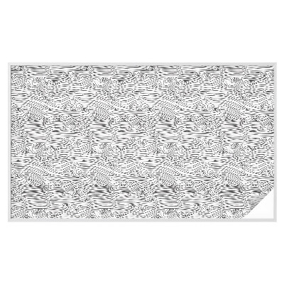 Mliječna folija za staklo vitraj Drvene linije