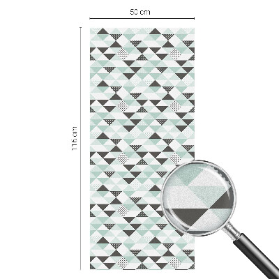 Samoljepljiva folija za staklo vitraj Trokutasti uzorci