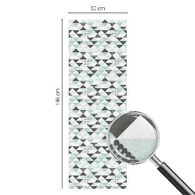 Samoljepljiva folija za staklo vitraj Trokutasti uzorci