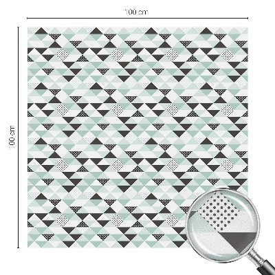 Samoljepljiva folija za staklo vitraj Trokutasti uzorci