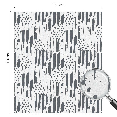 Mliječna folija za staklo vitraj Pruge i točkice