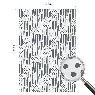 Mliječna folija za staklo vitraj Pruge i točkice