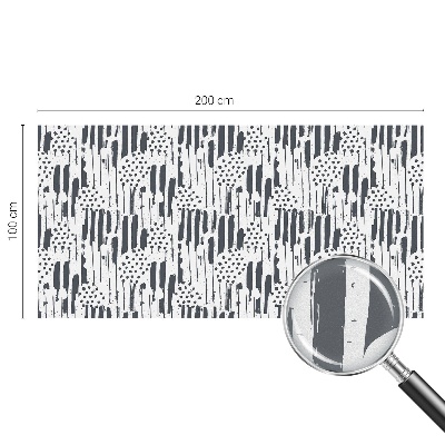 Mliječna folija za staklo vitraj Pruge i točkice