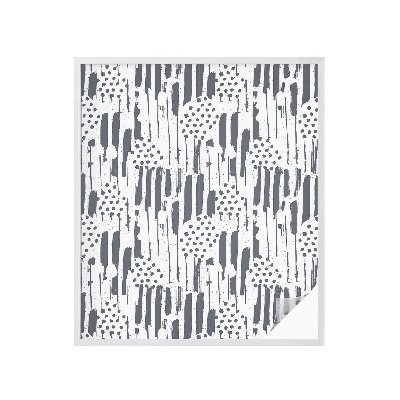 Mliječna folija za staklo vitraj Pruge i točkice