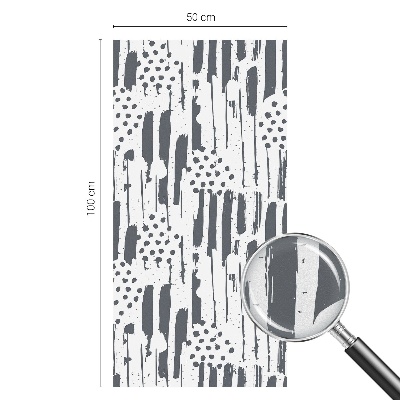 Mliječna folija za staklo vitraj Pruge i točkice