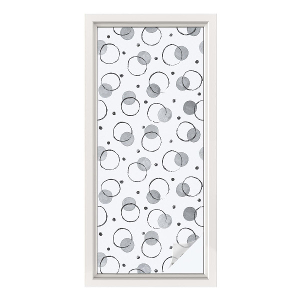 Folija za prozore zaštita od pogleda Sivi kotači