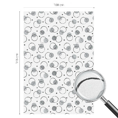 Folija za prozore zaštita od pogleda Sivi kotači