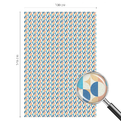 Mliječna folija za staklo vitraj Geometrijska simetrija