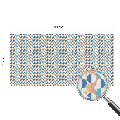Mliječna folija za staklo vitraj Geometrijska simetrija