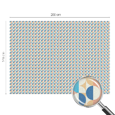 Mliječna folija za staklo vitraj Geometrijska simetrija