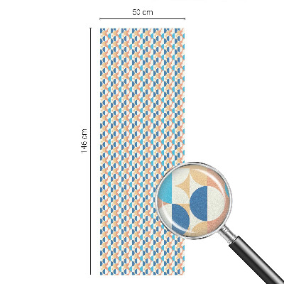 Mliječna folija za staklo vitraj Geometrijska simetrija