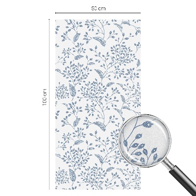 Samoljepljiva folija za staklo vitraj Biljni motiv