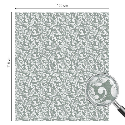 Mliječna folija za staklo vitraj Lisnata elegancija