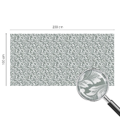 Mliječna folija za staklo vitraj Lisnata elegancija