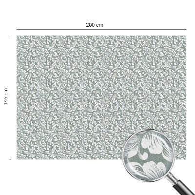 Mliječna folija za staklo vitraj Lisnata elegancija