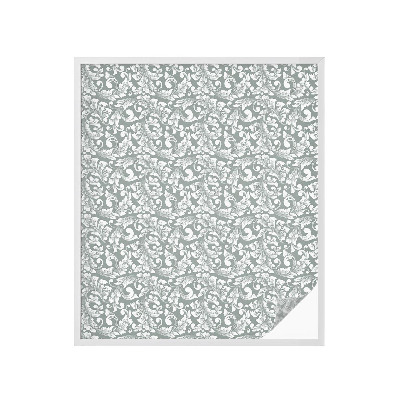 Mliječna folija za staklo vitraj Lisnata elegancija