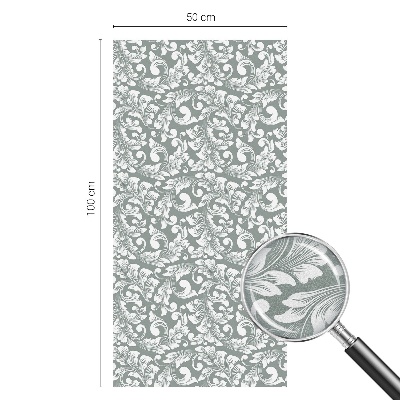 Mliječna folija za staklo vitraj Lisnata elegancija