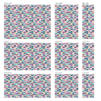 Dekorativna folija za staklo Šareni uzorci