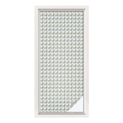 Mliječna folija za staklo vitraj Geometrijski trokuti