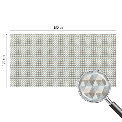 Mliječna folija za staklo vitraj Geometrijski trokuti