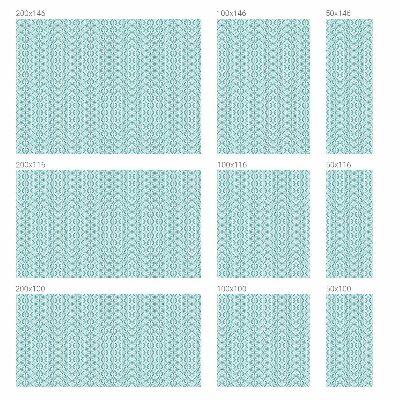 Samoljepljiva folija za staklo vitraj Ovalna simetrija