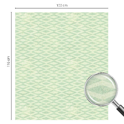 Samoljepljiva folija za staklo vitraj Zeleni rombovi