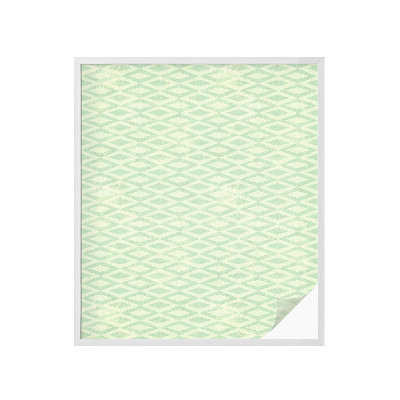 Samoljepljiva folija za staklo vitraj Zeleni rombovi