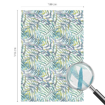 Mliječna folija za staklo vitraj Tropski akvarel