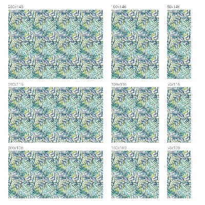 Mliječna folija za staklo vitraj Tropski akvarel