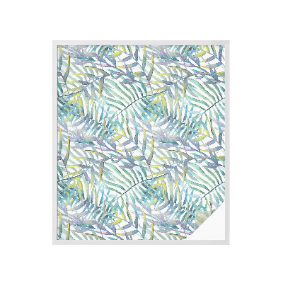 Mliječna folija za staklo vitraj Tropski akvarel