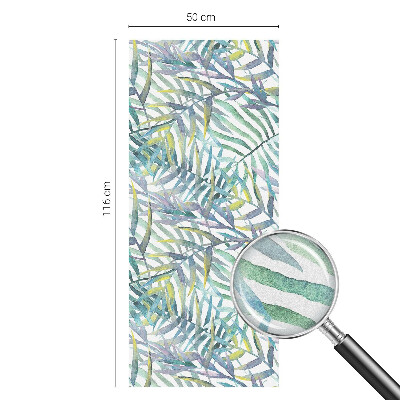 Mliječna folija za staklo vitraj Tropski akvarel