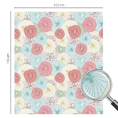 Samoljepljiva folija za staklo vitraj Pastelno cvijeće