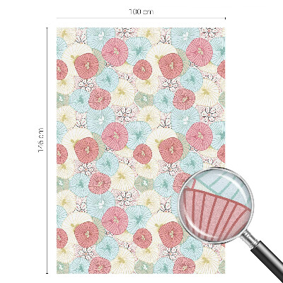 Samoljepljiva folija za staklo vitraj Pastelno cvijeće