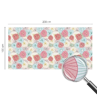 Samoljepljiva folija za staklo vitraj Pastelno cvijeće