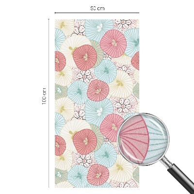 Samoljepljiva folija za staklo vitraj Pastelno cvijeće